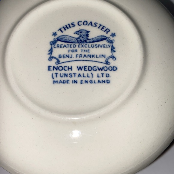 Set of 8 Enoch Wedgwood "Coaster" for The Benj. Franklin Tunstall Ltd. - Picture 4 of 5